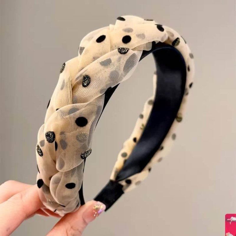 Polka dot Korean hairband