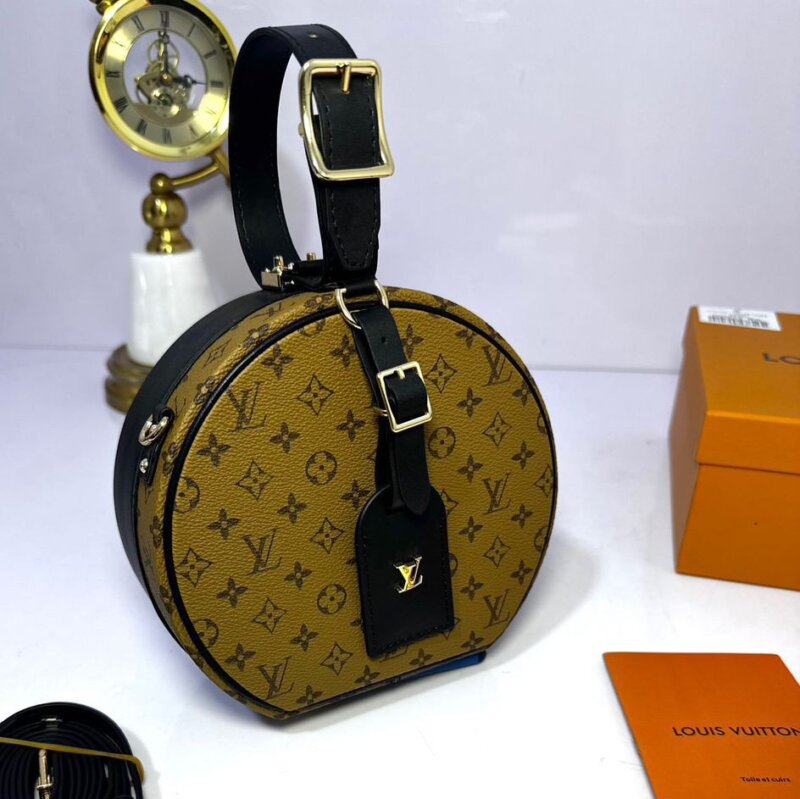 Louis Vuitton (LV) cute round handbag 17cm