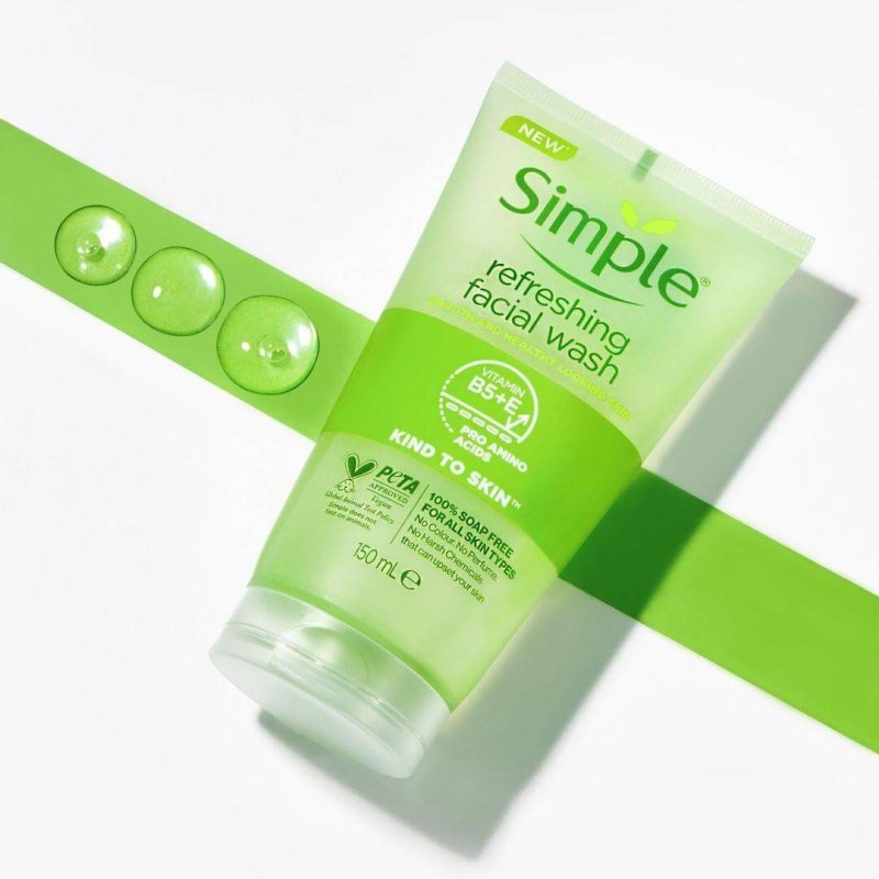 Simple refreshing facial wash